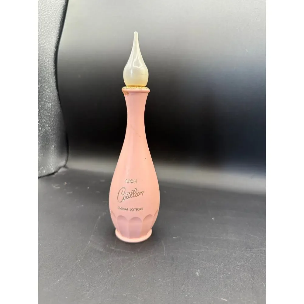Avon Cotillion Cream Lotion Pink GENIE Bottle 4oz - 1965 - 7.75” Tall - Picture 4 of 6